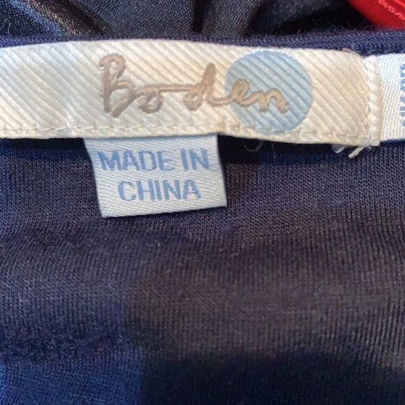 BODEN BLUE V NECK DRESS SIZE‎  4R - Picture 3 of 6